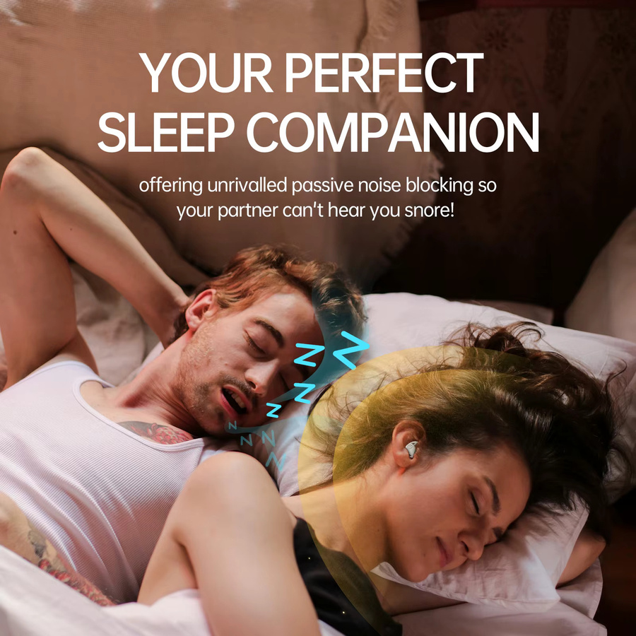 eppfun Cute Meet 50 Sleep Unsichtbare In-Ear Ohrhörer mit Bluetooth 5.3 und Geräuschunterdrückung in Schwarz oder Weiß - Bild 2