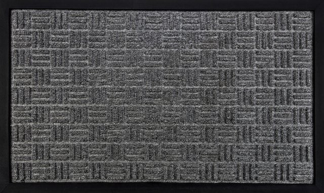 OBI Fußmatte Grau aus Polypropylen mit rutschfester Unterseite, B/T: 60 x 40 cm, Höhe: 1 cm - Bild 1