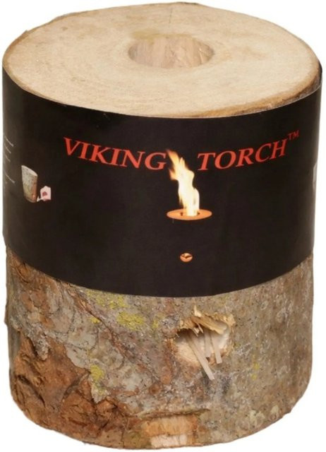 Sunny Garden Schwedenfeuer aus Holz in Braun, Durchmesser: 18 cm, Breite: 18 cm, Tiefe: 18 cm - Bild 1