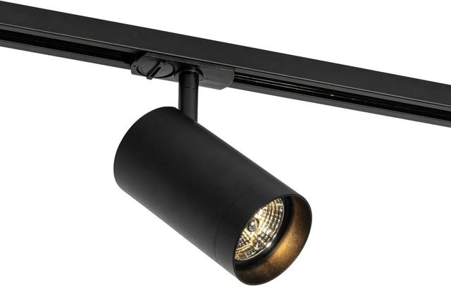 QAZQA Iconic Jeana Luxe Strahler Schwarz für 1-phasiges Schienensystem 70mm, dimmbar, GU10 - Bild 1