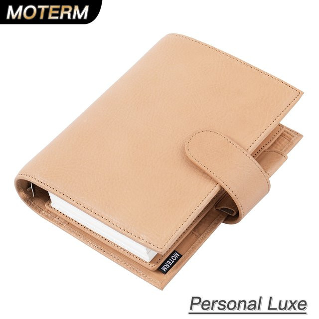 Moterm Personal Size Luxe Rings Planner Notizbuch aus pflanzlich gegerbtem Leder in Grün mit 30-mm-Ringbinder als Agenda-Organizer und Journal - Bild 1