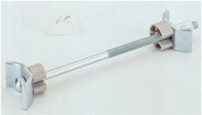 Hettich Arbeitsplattenverbinder AVB 5 aus Stahl und Kunststoff, Länge: 100 mm, Farbe: Silber/Grau, verzinkt - Bild 1