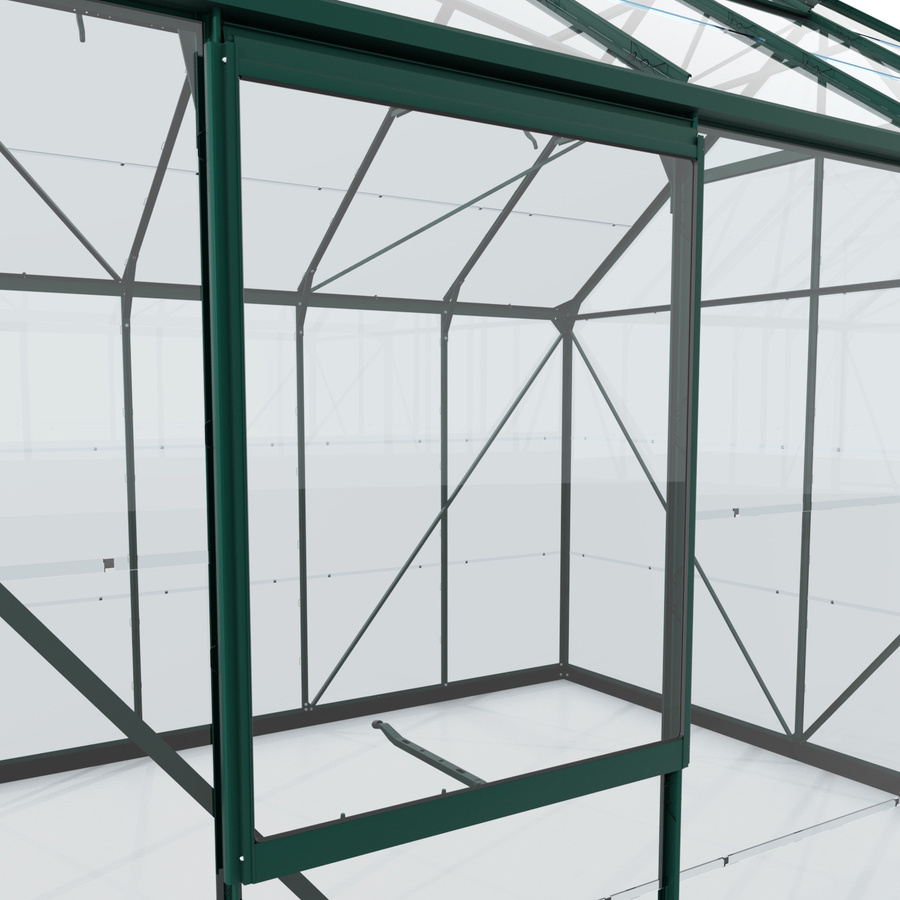 Vitavia Seitenfenster V für Vitavia Gewächshäuser in Smaragdgrün aus Aluminium und ESG-Glas - Bild 2