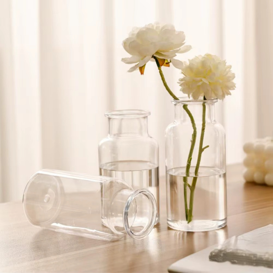 Dekorative Glas-Knospenvase von BLUELANS in Transparent, minimalistisches Design für Tischdekoration und Hochzeiten - Bild 3
