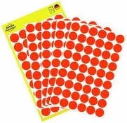Avery Zweckform Markierungspunkt aus Papier in Rot, Durchmesser: 12 mm - Bild 1