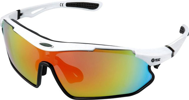 YEAZ Sport-Sonnenbrille, Vollrand, Kunststoff, weiß, schwarz, rot, Damen - Bild 1