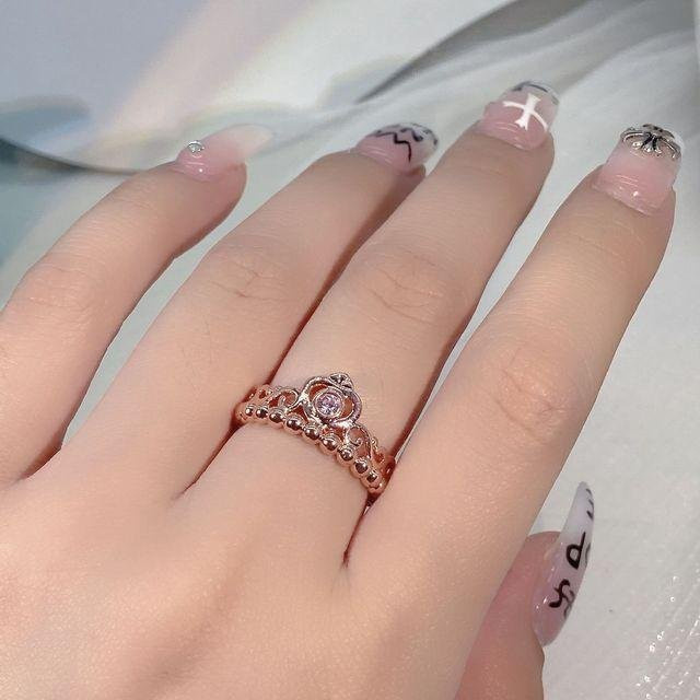YIRAN Jewelry Ring 14k Roségold, Zirkonia, Damen - Bild 1