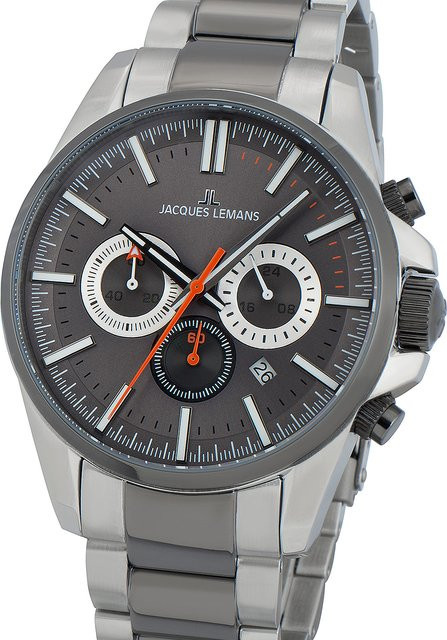 Jacques Lemans Chronograph, Quarz, Edelstahl, 44 mm, Herren - Bild 1