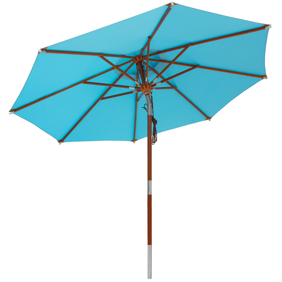 anndora Sonnenschirm knickbar rund in Himmelblau mit UV-Schutz UPF 50 plus, Durchmesser: 300 cm - Bild 1