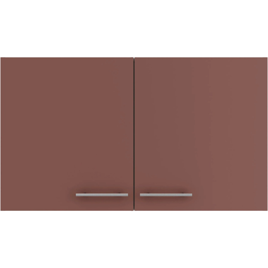 OPTIFIT Bari407 Küchen-Oberschrank in Rostrot mit modernem Design und melaminbeschichteter Qualitätsspanplatte, Breite: 100 cm - Bild 2