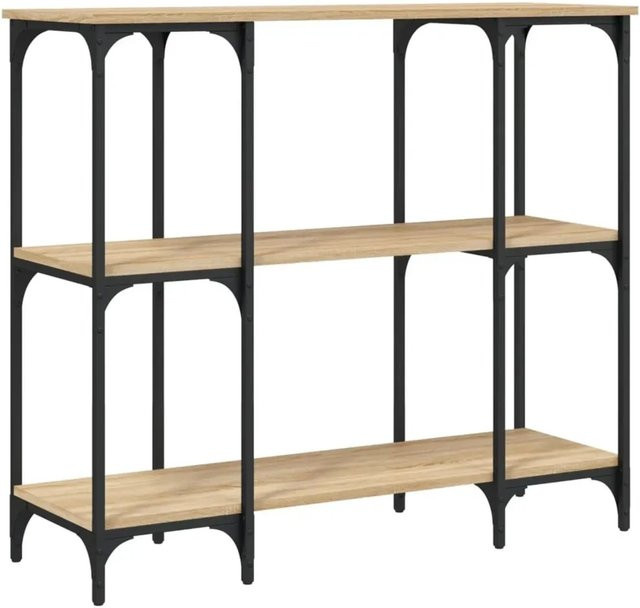 vidaXL Konsolentisch Sonoma-Eiche mit Metallgestell, B/T/H: 102 x 35 x 90 cm - Bild 1