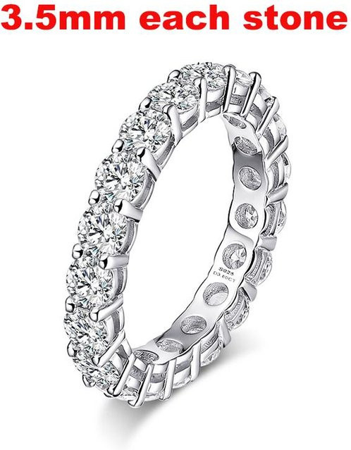Smyoue Ring, 925 Silber, Moissanite, Damen - Bild 1