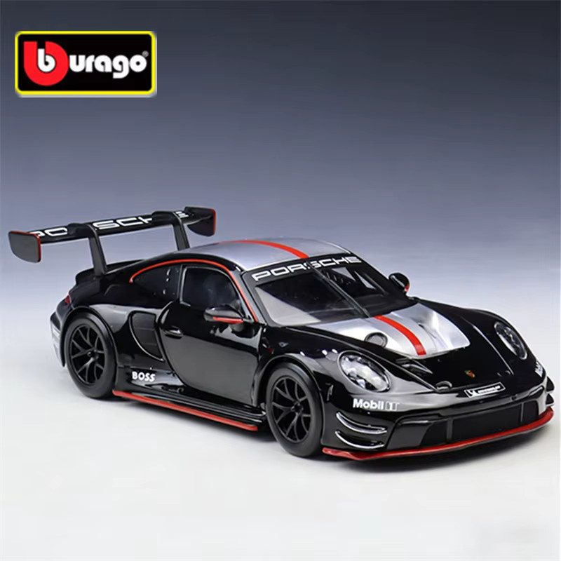 Bburago Porsche 911 GT3 R, Sportwagen Modell, 1:24, Metall - Bild 4