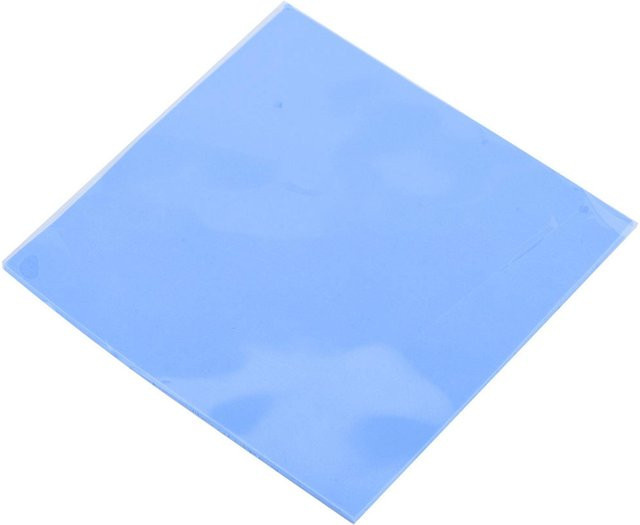 Igeteck CPU-Chip-Kühlkörper mit wärmeleitendem Silikonpad, Grau, B/T/H: 10 x 10 x 0,3 cm - Bild 1