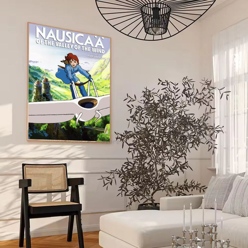 Nausicaa Der Wind des Tal der Winde Wandposter als selbstklebender wasserdichter Papier Aufkleber für dein Zuhause in Mehrfarbig - Bild 5