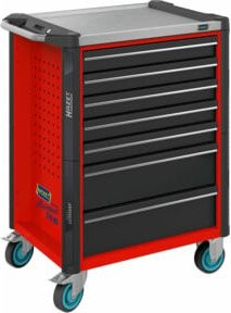 Hazet Werkstattwagen Assistent 179NX-7 in Rot mit 7 Schubladen und Arbeitsplatte - Bild 1
