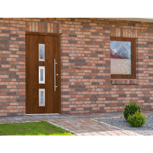 Splendoor Sicherheitshaustür PULA Prime RC2 aus Aluminium in Braun mit Glaseinsatz, B/T/H: 110 x 66 x 210 cm - Bild 2