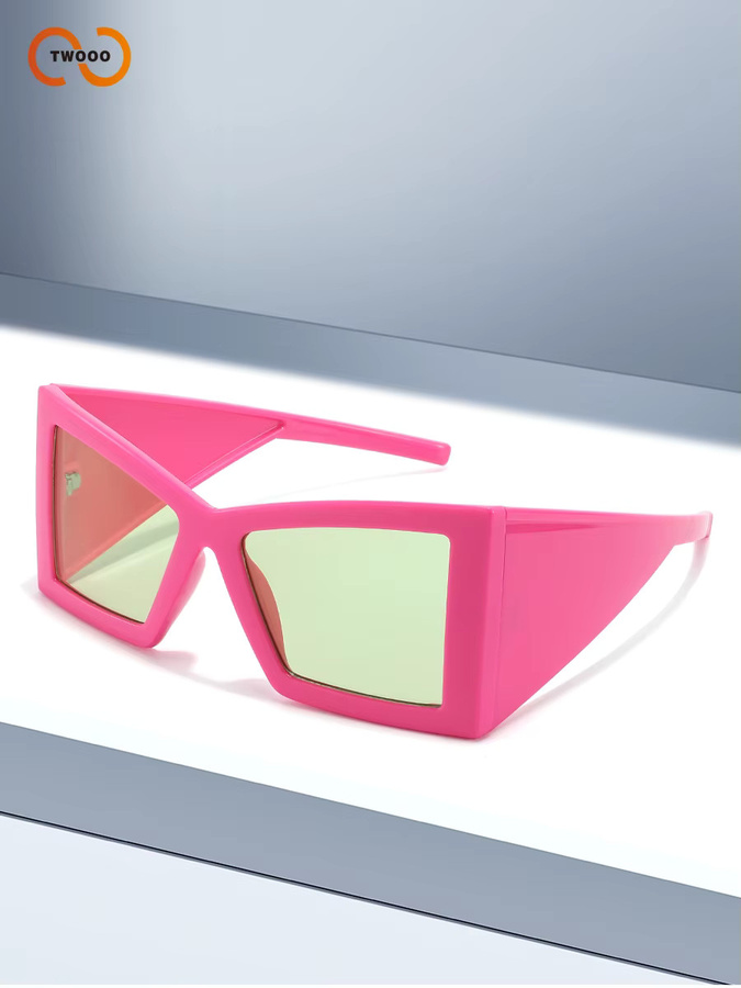 TWOOO Sonnenbrille Wrap-Around, Pink, Vollrand, Kunststoff, Damen - Bild 3