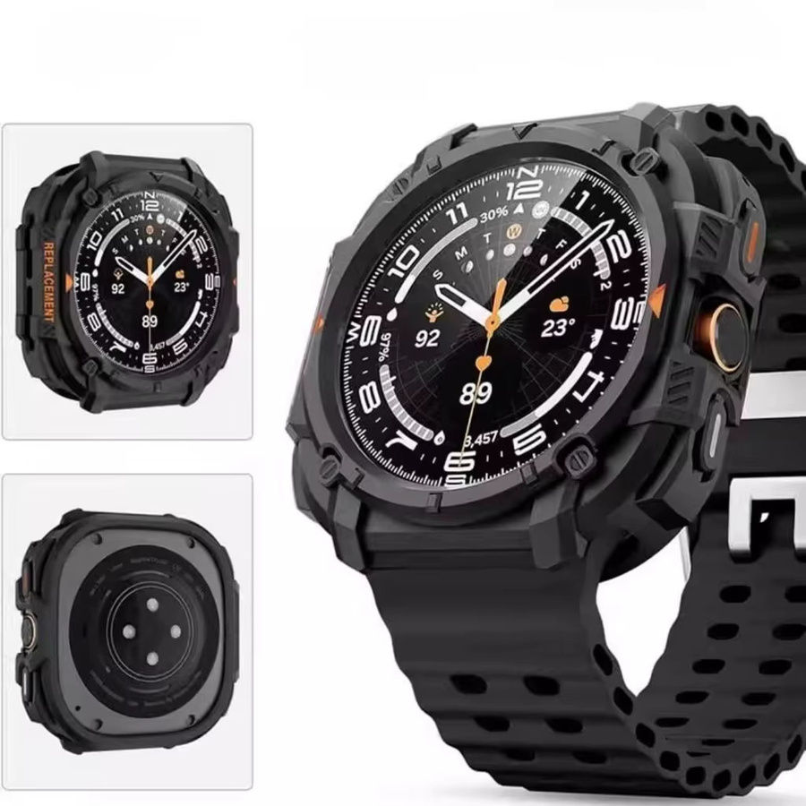 FancyWrist Uhrenarmband Silikon, Schwarz, Samsung Galaxy Watch Ultra 2025 - Bild 2