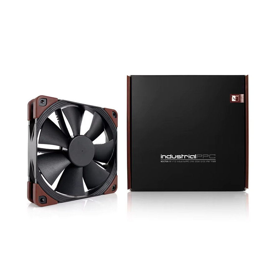 Noctua NF-F12 industrialPPC Case Fan Schwarz 120mm PWM 12V/24V 2000/3000RPM Computer CPU Lüfter - Bild 5