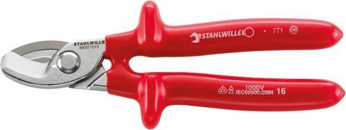 Stahlwille Kabelschere 6630 7 VDE für Alu- und Kupferkabel, Länge: 220 mm, Farbe: Rot - Bild 1