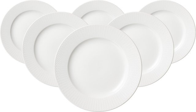 Ritzenhoff & Breker Dessertteller Saphir aus Porzellan Weiß Durchmesser: 20,5 cm, 6er Set - Bild 1