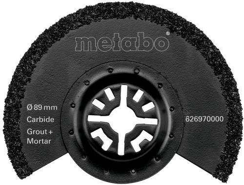 Metabo Segmentsägeblatt Classic für Fugen und Spachtel mit Hartmetallbestückung, Durchmesser: 89 mm, Schwarz - Bild 1