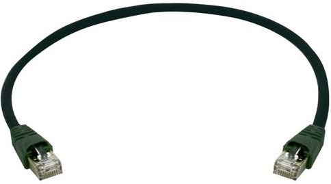 Telegärtner RJ45 Patchkabel CAT 6a S/FTP Ethernet LAN Schwarz, Länge: 10,0 m - Bild 1
