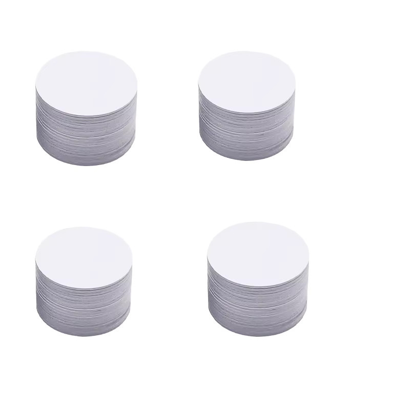 5 Stück NTAG 424 DNA NFC-Münzkarte von Guang Hongrun, Farbe: Weiß, Durchmesser: 25 mm - Bild 1