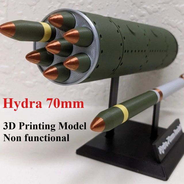 Heidela 3D-gedrucktes Heidela 70 mm Startmodell als DIY-Modell und Militär-Fan-Sammlung - Bild 1