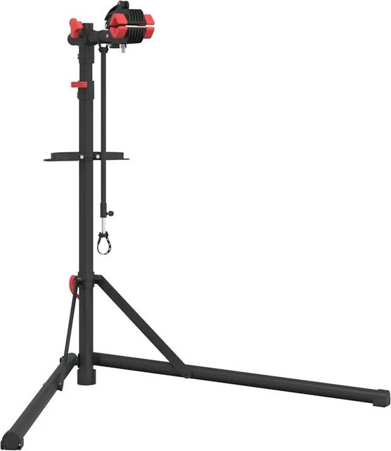 vidaXL Fahrrad-Montageständer klappbar und verstellbar, Rot, Stahl, Höhe: 92-152 cm - Bild 1