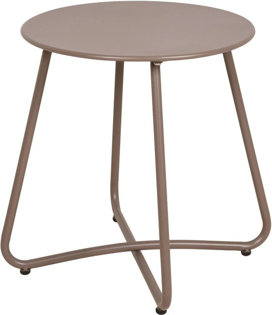 Garden Pleasure Gartentisch VALERIA Rund aus Stahl in Taupe mit Durchmesser: 40 cm - Bild 1