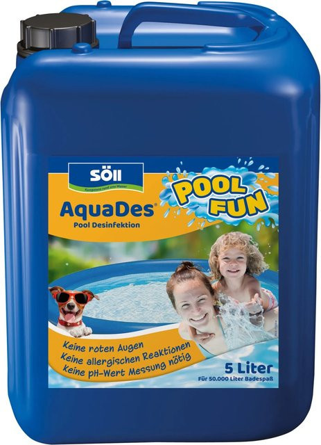 Söll AquaDes 5 Desinfektion für Pools und Planschbecken, flüssig, 5 l - Bild 1