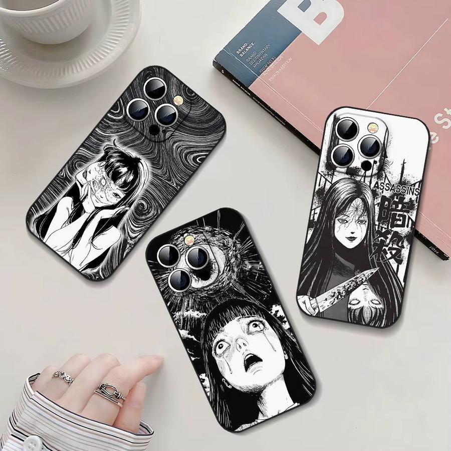 Horror-Comic Tomie Junji Itou Handyhülle aus hartem Silikon für Apple iPhone 11 bis iPhone 17 Pro Max in Multicolour - Bild 5