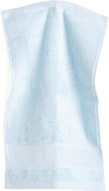 Rico Design Gästehandtuch aus Bio-Baumwolle in Hellblau, GOTS-zertifiziert und flauschig - Bild 1