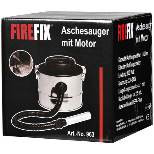 Firefix Aschesauger in Silber, H x B: 33 x 33 cm - Bild 2