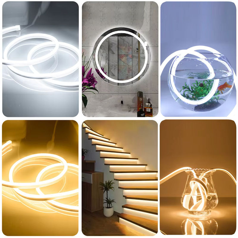 XUNATA LED-Neonstreifen Warmweiß, Wasserdichter LED-Neon-Flex für den Außenbereich, 220 V, 120 LEDs/m - Bild 5