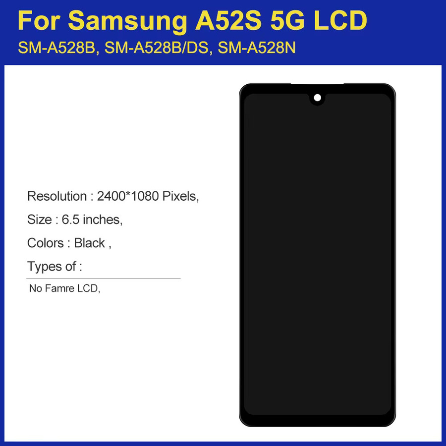 Samsung Galaxy A52s 5G Ersatz LCD Display mit Touchscreen Digitizer in Schwarz - Bild 3