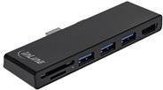 InLine MultiHub für Surface Pro 4/5/6 mit 3-Port USB 3.2 Typ-A, HDMI 4K und Cardreader, schwarz - Bild 1