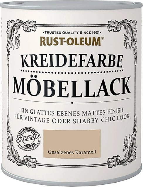 Rust-Oleum Kreidefarbe Möbellack Gesalzenes Karamell in Braun und Beige, 0,75 l - Bild 1