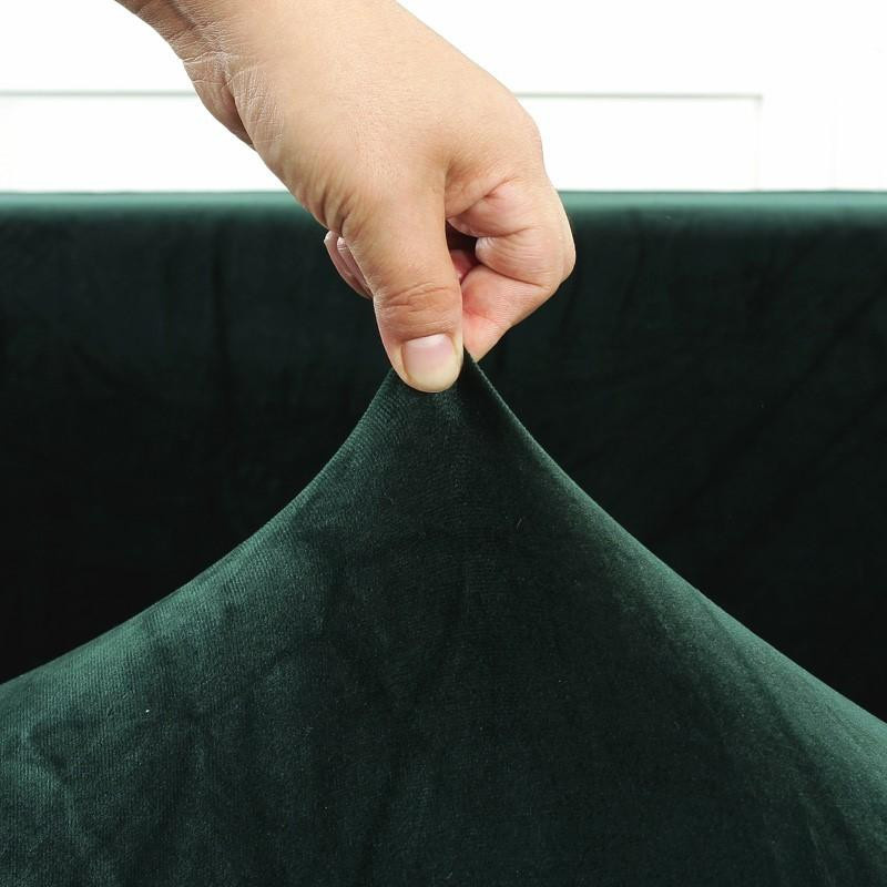 Leorate Samtstoff-Sofabezug aus Polyester mit Prägung, Stretch-Couchbezug für 1 Sitzplatz, Breite: 90-140 cm - Bild 4
