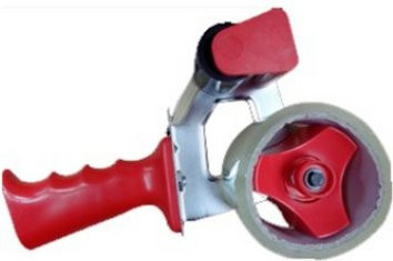 GO/ON! Klebebandabroller für 48 mm breites Klebeband, rot - Bild 1