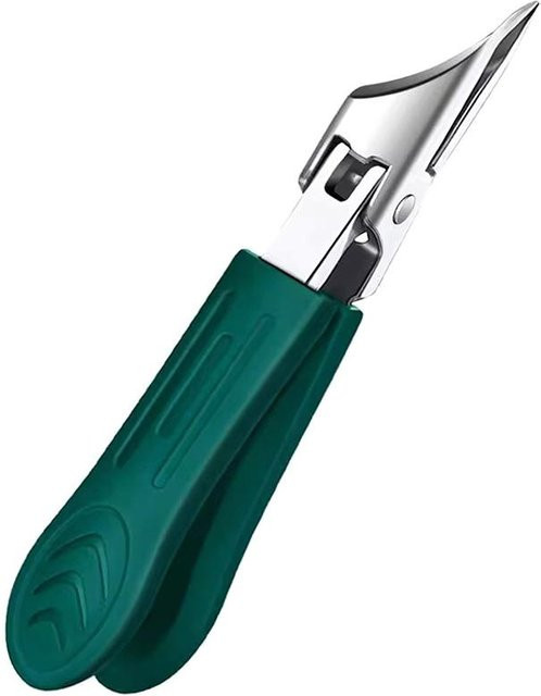 Nagelschere aus Edelstahl, gebogen, Unisex - Bild 1
