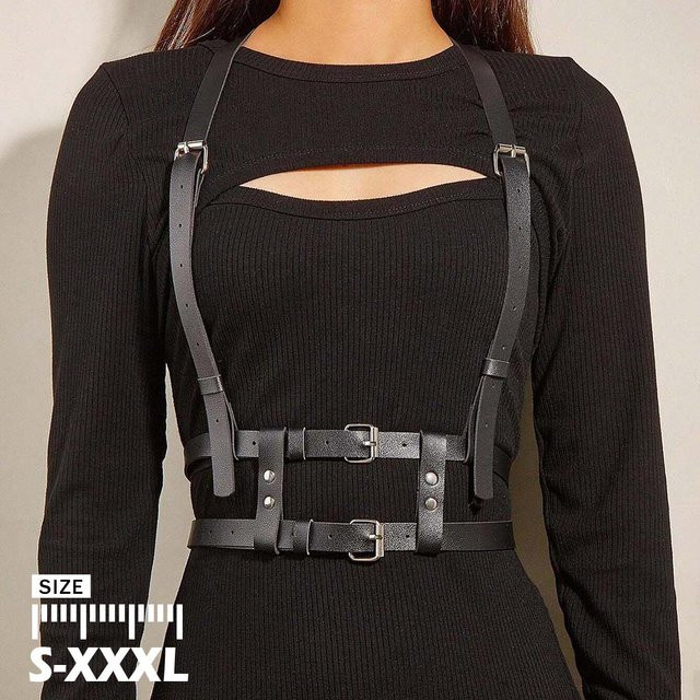 YIRAN Gürtel, Punk PU-Leder, Damen, Plus Size - Bild 1