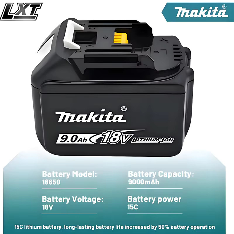 Makita Original-Akku BL1850 Li-Ion 18 V mit 9 Ah in Schwarz für Makita Werkzeuge - Bild 3