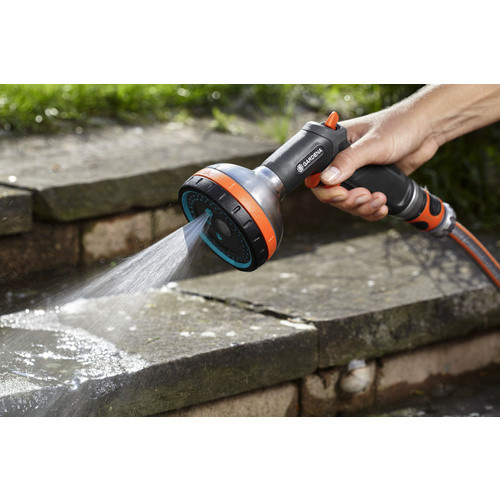 Gardena Premium Multibrause aus Metall und Kunststoff in Silber und Orange, B/T/H: 20 x 9,4 x 18,7 cm - Bild 4