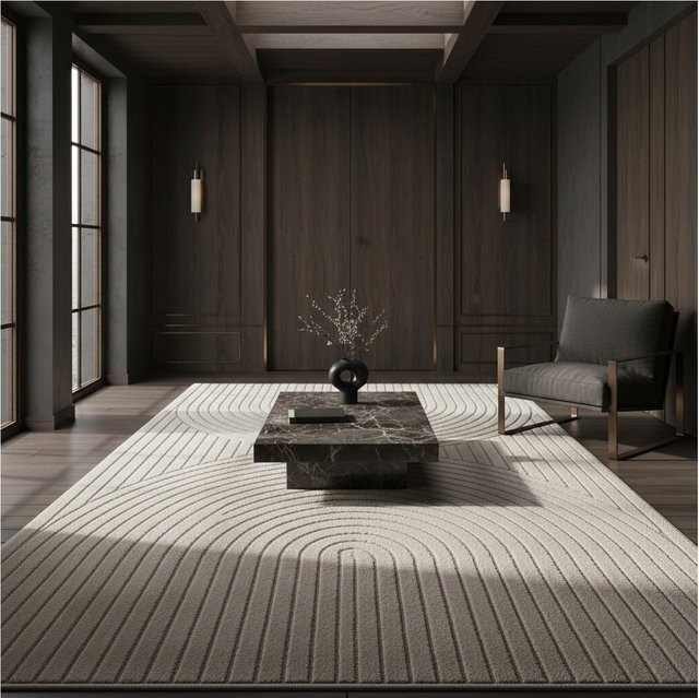 Outdoor Teppich ENGADIN von Kadima Design in Creme, Skandi-Stil mit 3D-Design und UV-Beständigkeit, B: 120 cm, L: 170 cm - Bild 1