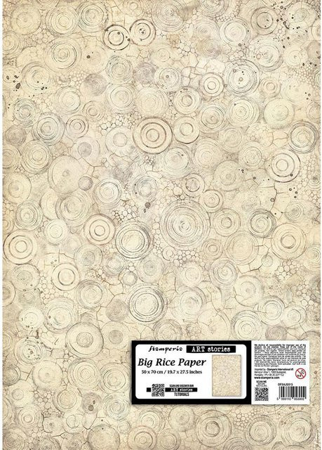 Stamperia Motiv-Strohseide All Around in Multicolor, Breite: 50 cm, Höhe: 70 cm - Bild 1