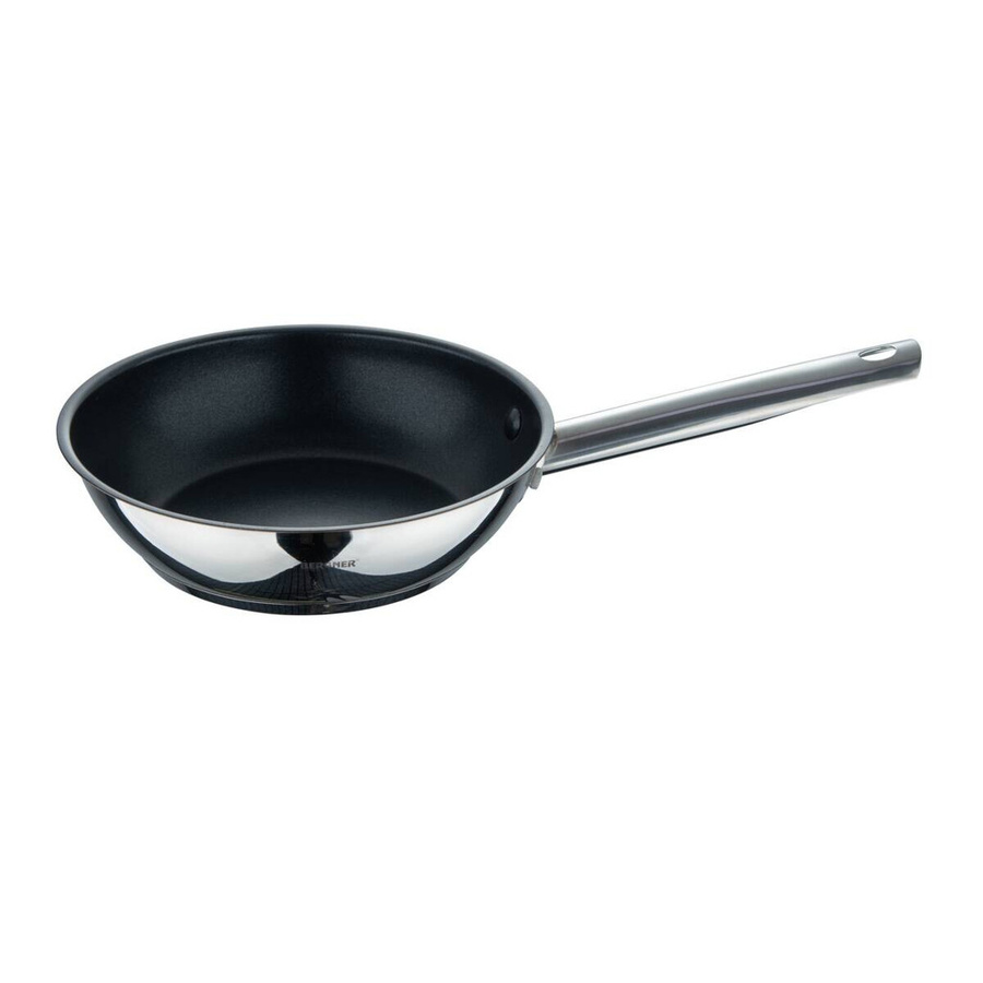 Bergner Gourmet Pfannenset aus Edelstahl in Silber mit Antihaftbeschichtung B/H/L: 26,5 x 16,3 x 48 cm - Bild 2
