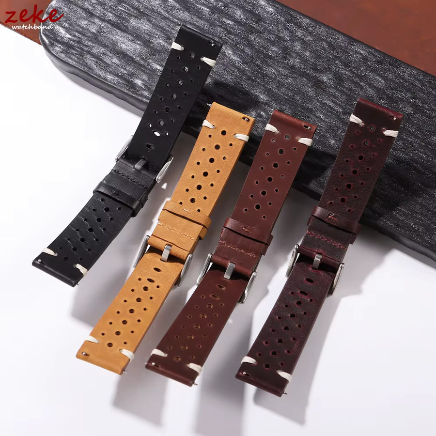Uhrenarmband Rindsleder, Ölwachs Leder, Unisex - Bild 2